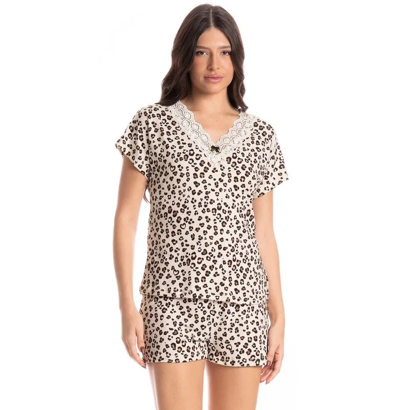 Pijama Feminino Curto Carmela Preto/M