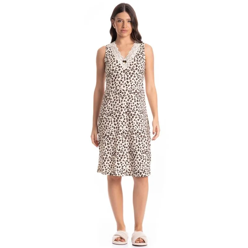 Camisão Médio Regata Carmela Preto/P