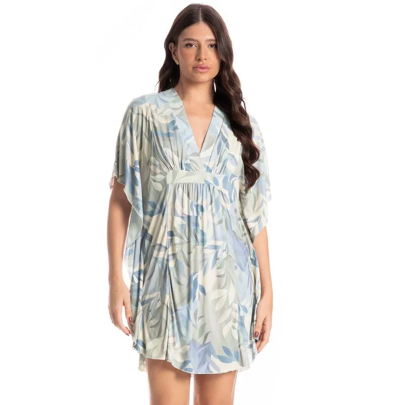 Kaftan Feminino Curto Ana Verde/G
