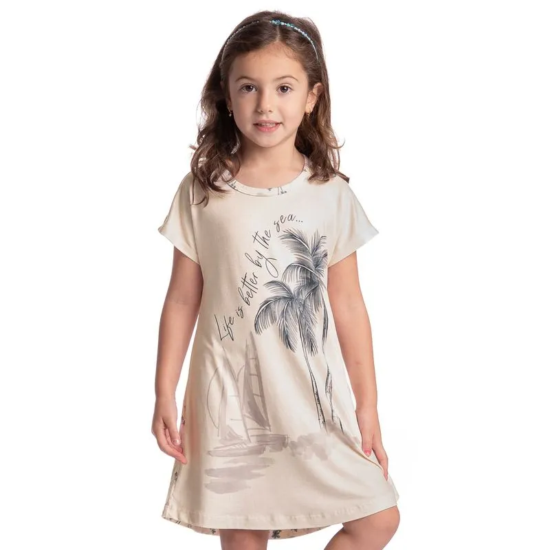 Camisão Infantil Feminino Wave Branco/02