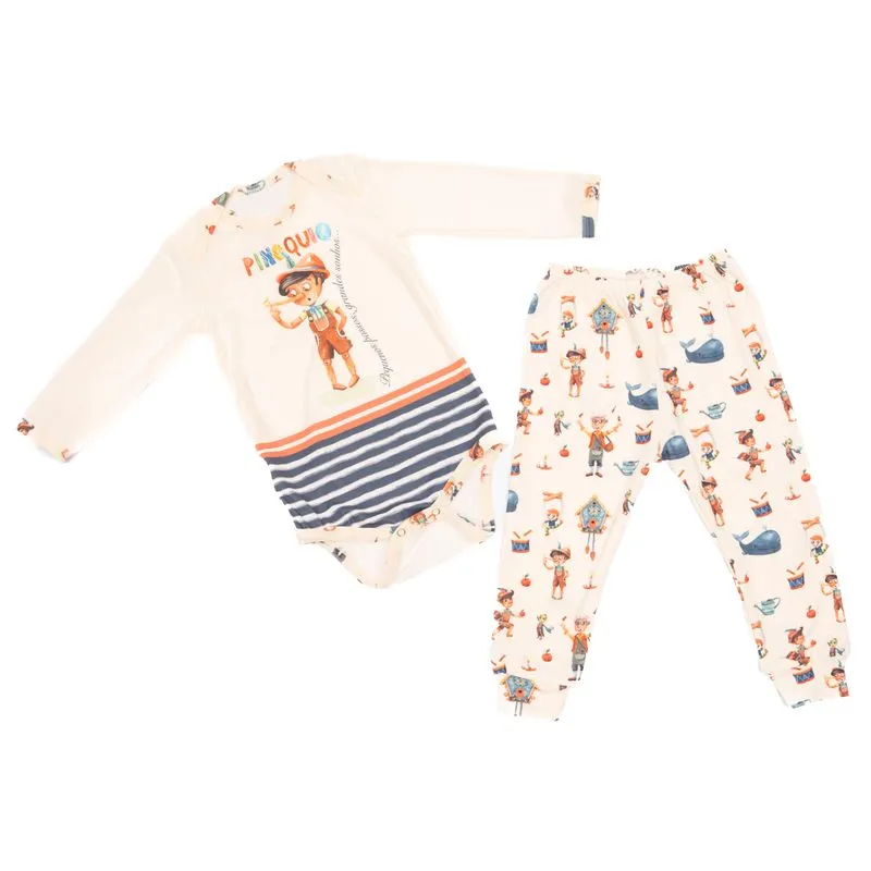 Conjunto Baby Pinóquio Branco/G