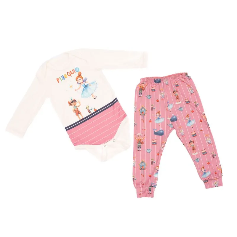 Conjunto Baby Fada Rosa-2/P