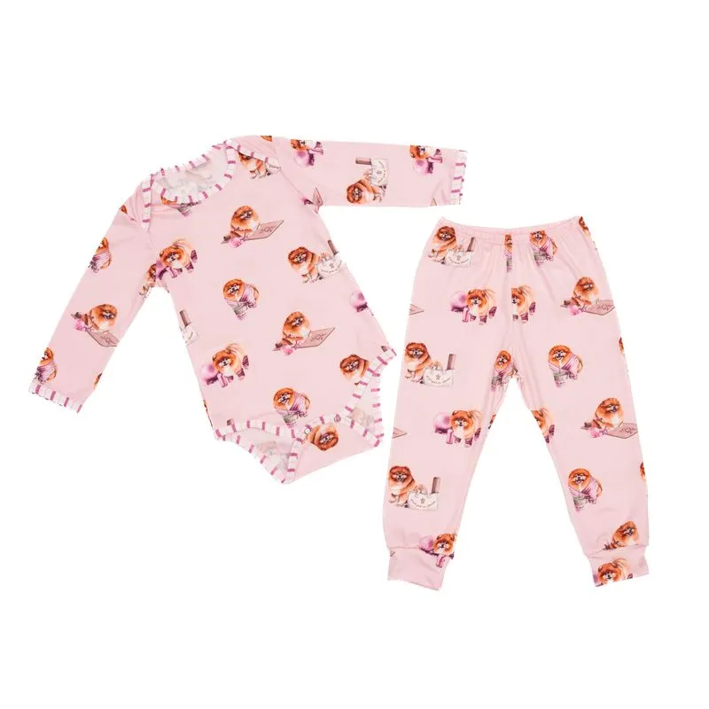 Conjunto Baby Lyla Pilates Rosa-3/M