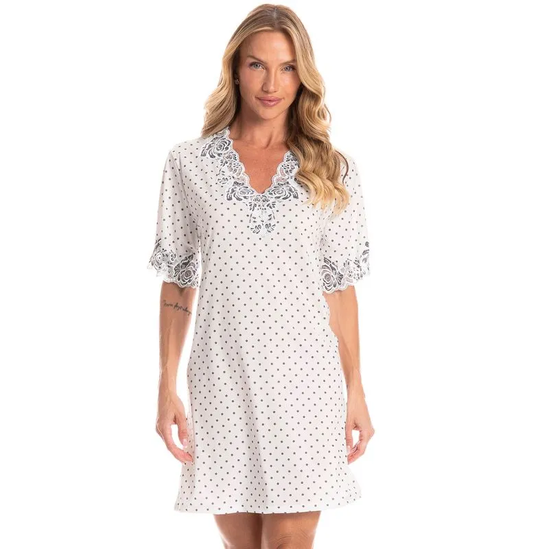 Camisão Feminino Selene Branco/P