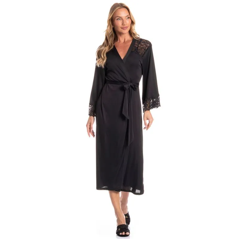 Robe Feminino Midi Manu Preto/TU