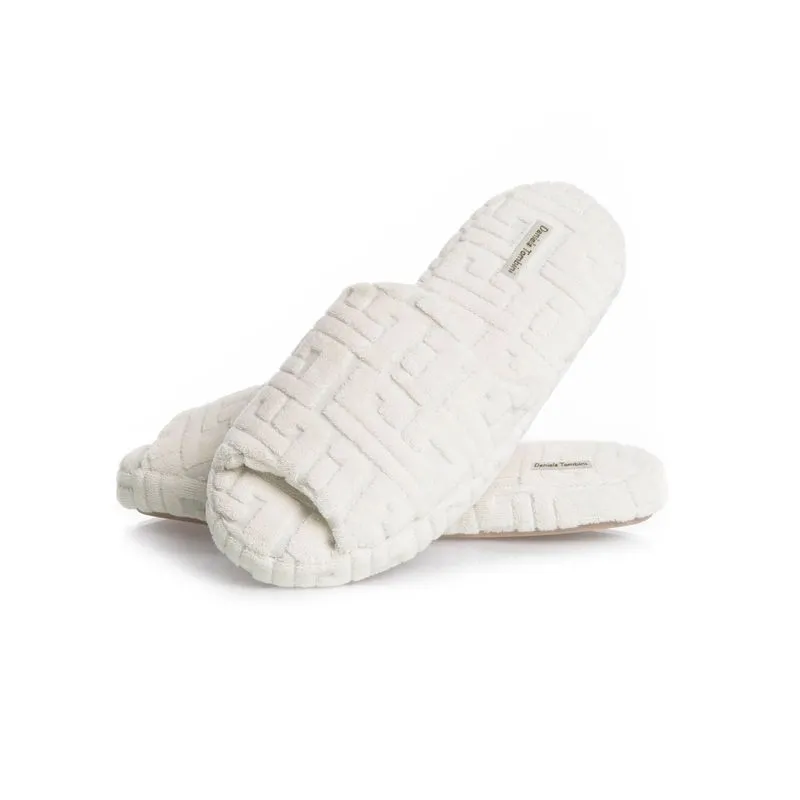 Chinelo Feminino Jacquard Branco/36