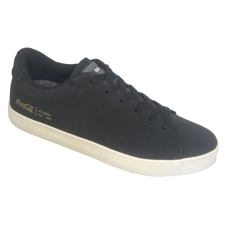 Tênis Masc Coca-Cola Casual Yankee Preto/Off White CC1809 39 / Preto