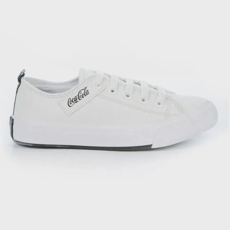 Tênis Coca-Cola Atlanta Leather Coke Couro Feminino Branco