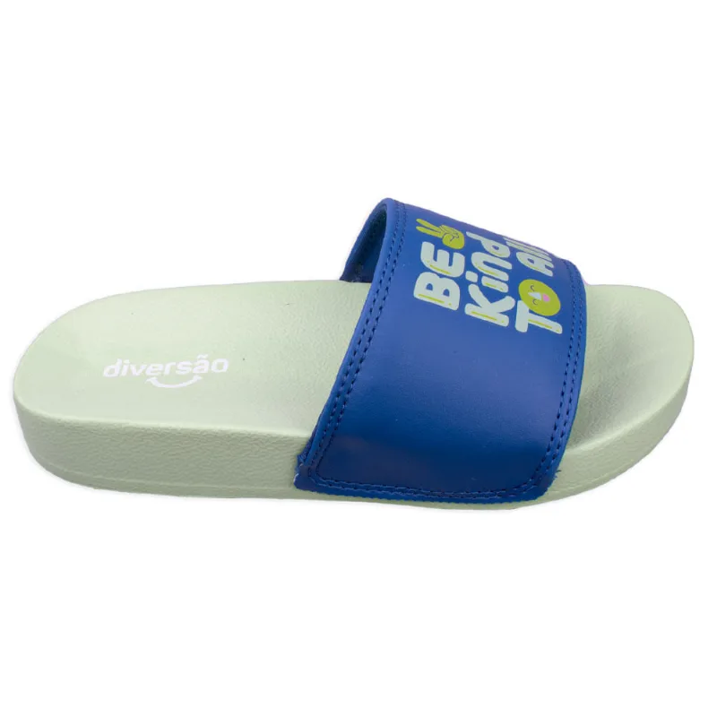 Chinelo Diversão Kind Kid Infantil Menino 25/26 / Azul