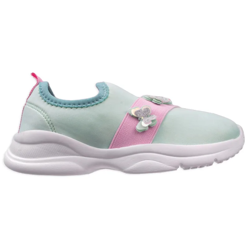 Tênis Diversão Fly Lary Low Menta Infantil Menina 30