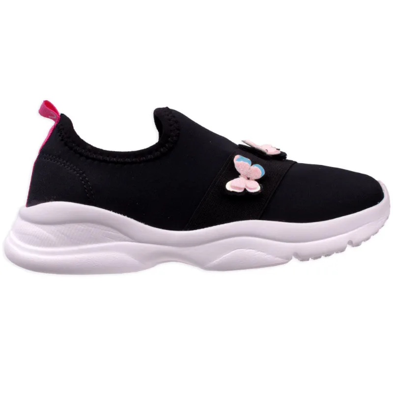 Tênis Diversão Fly Lary Low Preto Menina 30 / Preto