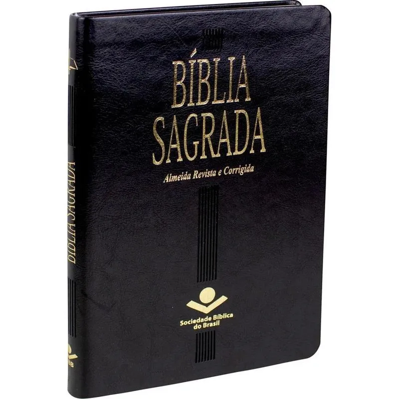 Bíblia Sagrada Almeida Revista E Corrigida - Capa Couro Sint