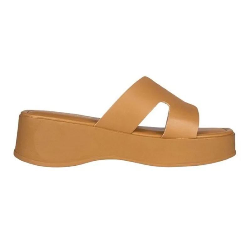 Sandália Via Uno Flatform H 39 / Caramelo