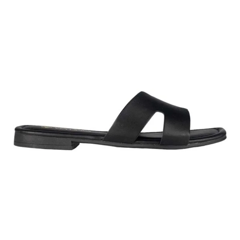Sandália Via Uno Rasteira Tira H 38 / Preto