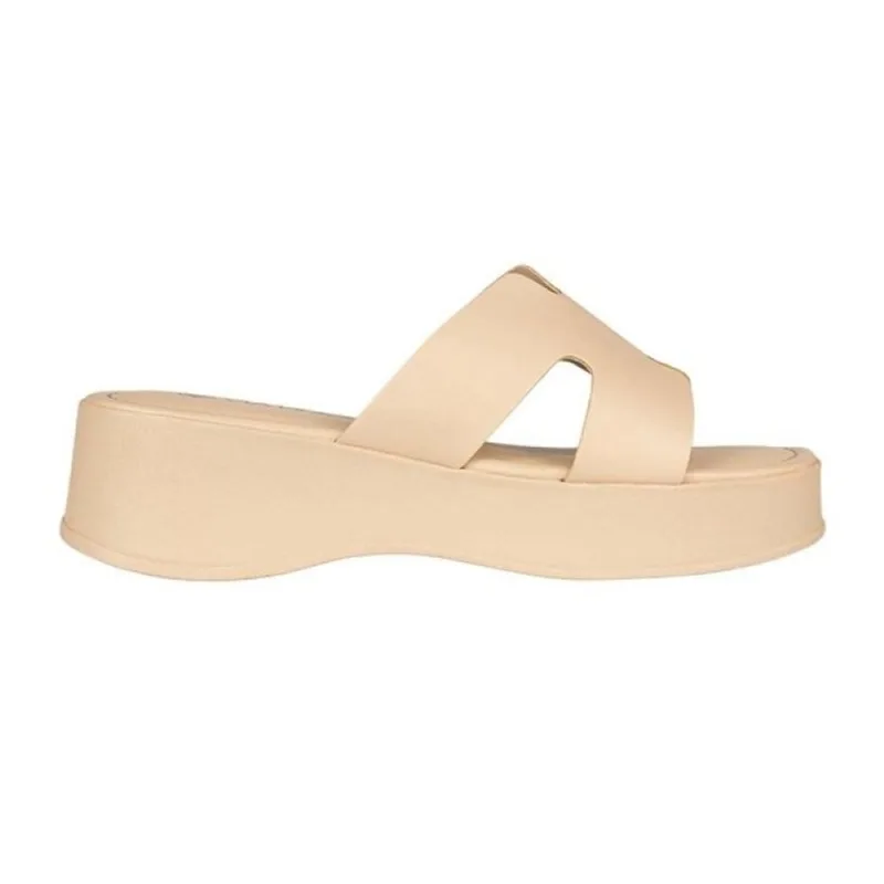 Sandália Via Uno Flatform H 39 / Areia