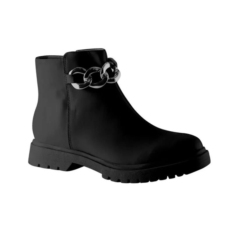 Bota Via Uno Cano Curto Corrente Feminina