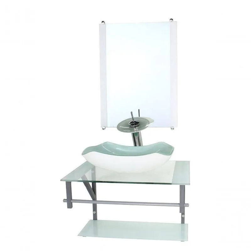 Gabinete Banheiro 60cm Cuba Abaulada Branco