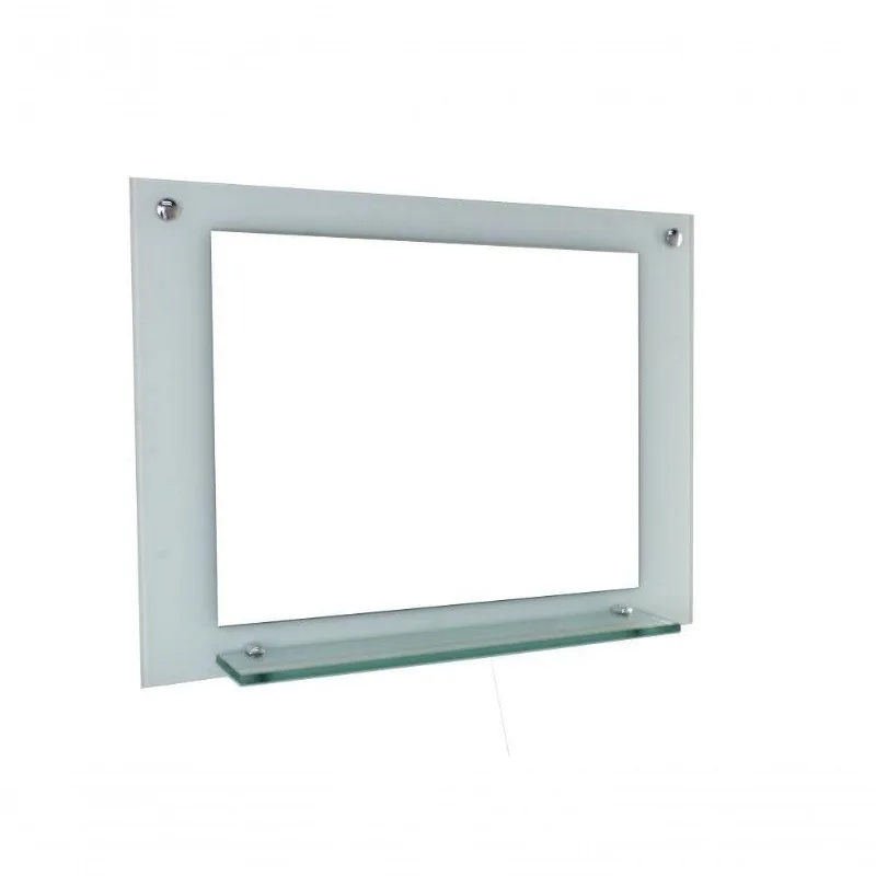 Espelho Para Banheiro Com Prateleira 60cm Branco