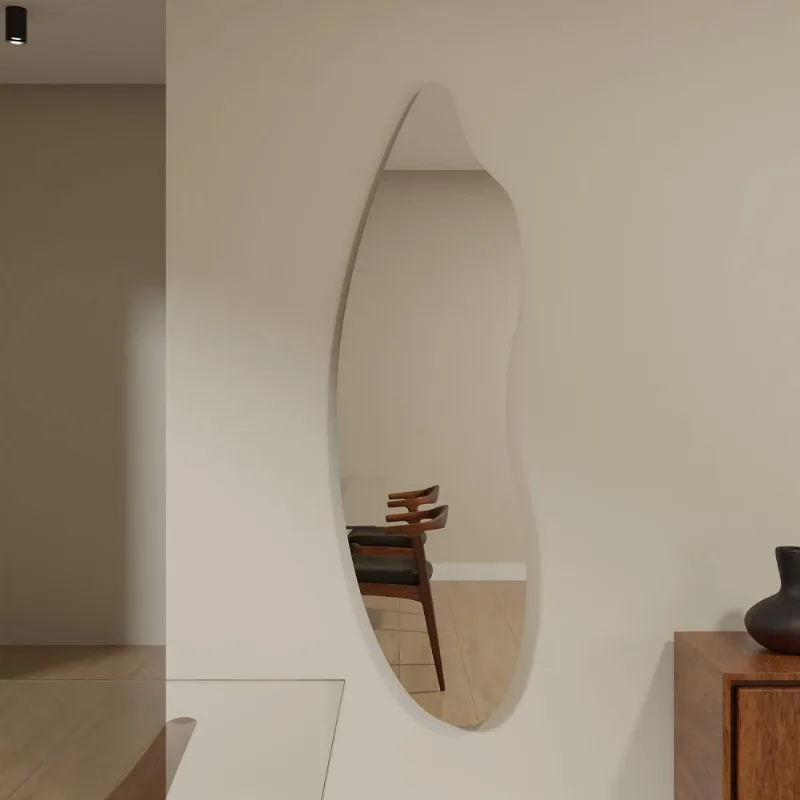 Espelho Orgânico 115cm X 40cm E22 Luxo Quarto Sala Banheiro