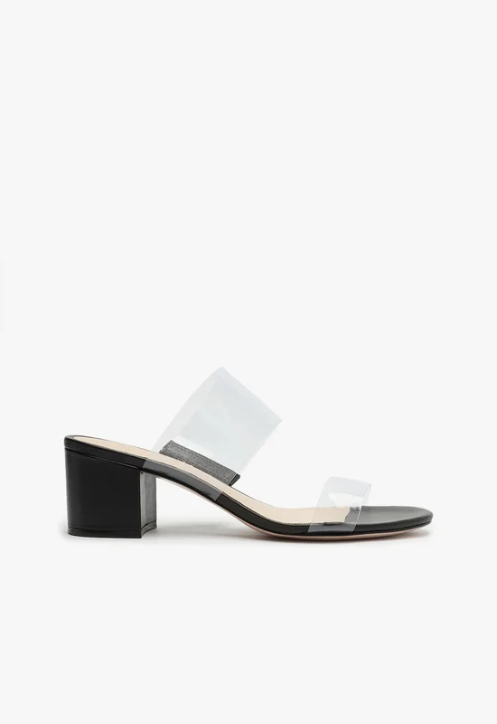 Victorie Sandal 11 / Black / Leather & Vinyl