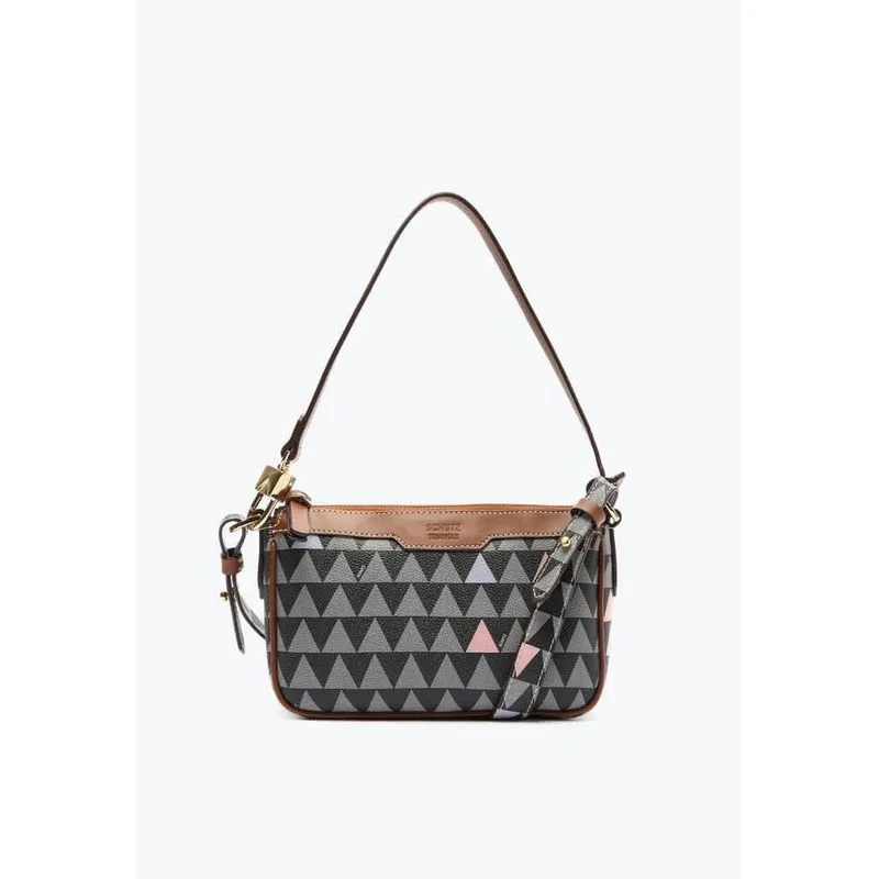 Bolsa tiracolo pequena emmy triangle preta S 50018 1511 0001 schutz