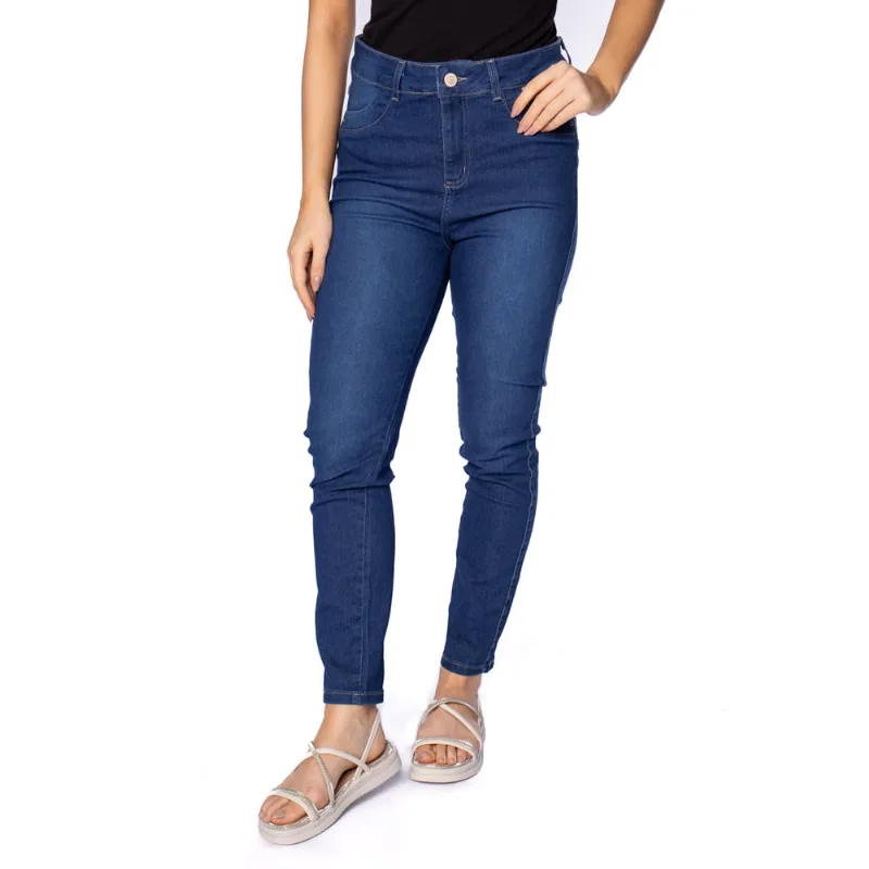 Calça Jeans Feminina Sawary Levanta Bumbum Azul Escuro - 42