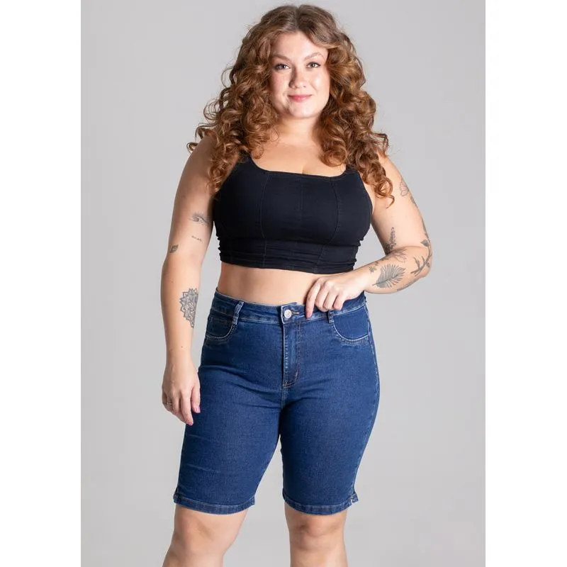 Bermuda Jeans Sawary Plus Size - 274432