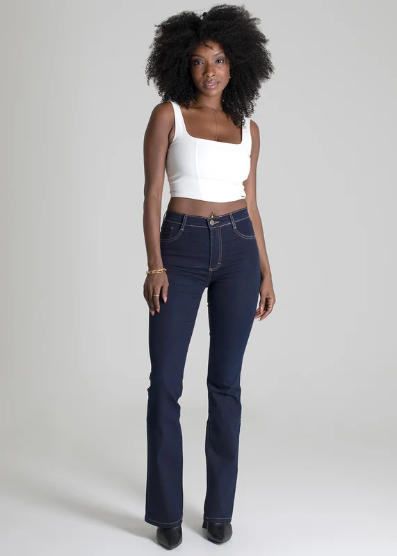 Calça Jeans Sawary Boot Cut - 275530 AZUL AZUL / 36