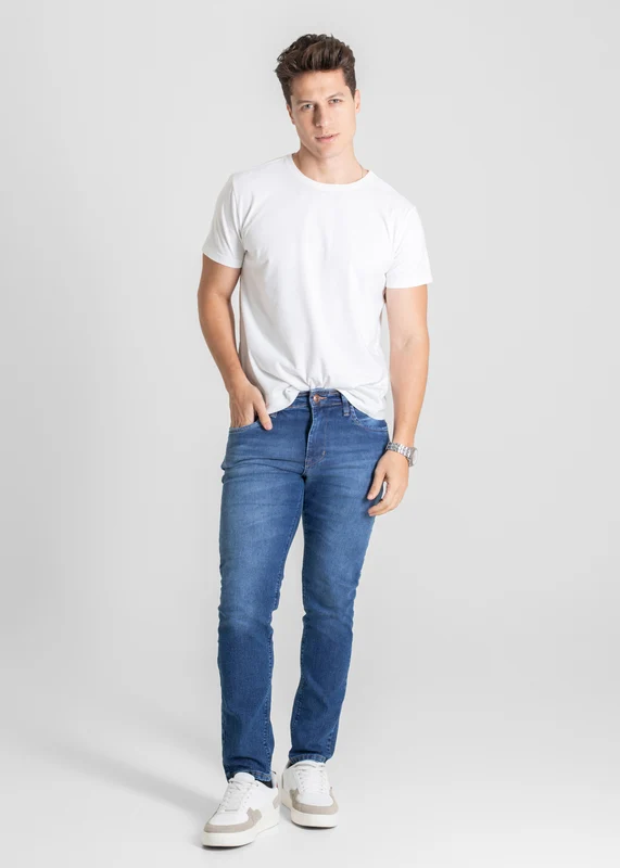 Calça Jeans Sawary Slim - 280287 AZUL AZUL / 46