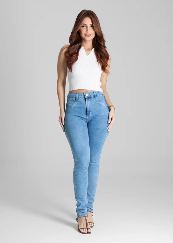 Calça Jeans Sawary Super Lipo - 281536 AZUL AZUL / 46