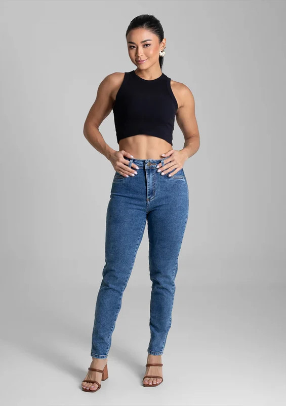 Calça Super Lipo Jeans Sawary Feminina - Azul 38
