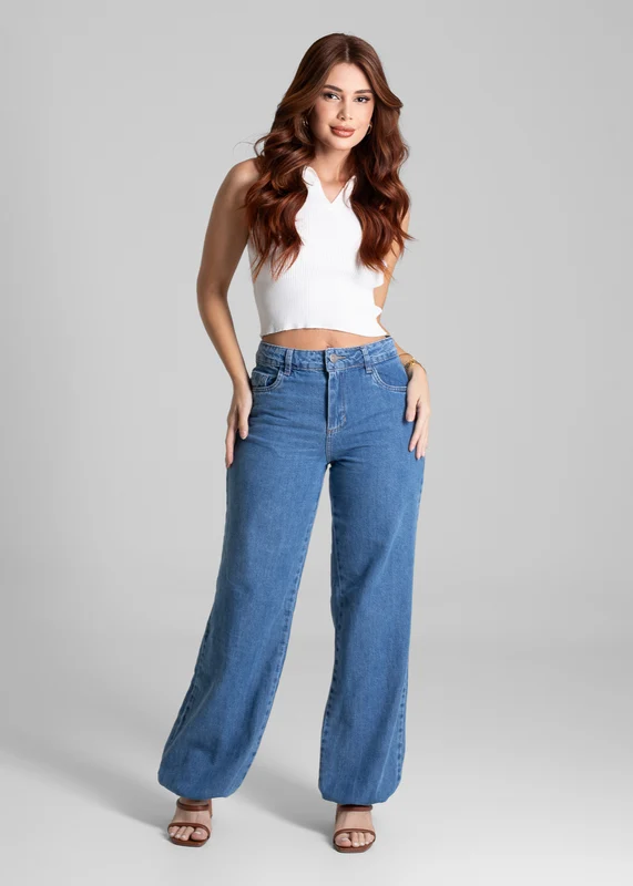 Calça Jeans Sawary Balonê - 281689 AZUL AZUL / 36