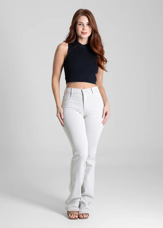 Calça Sarja Sawary Boot Cut - 281855 MESCLA MESCLA / 48
