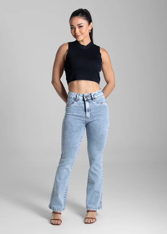 Calça Jeans Sawary Flare Petit - 282119 AZUL AZUL / 44