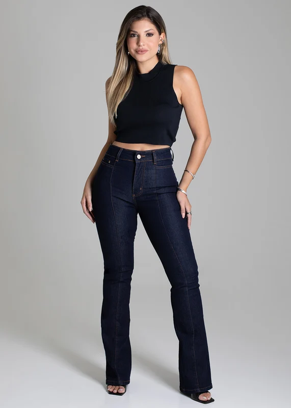 Calça Jeans Sawary Boot Cut - 279068 AZUL AZUL / 48