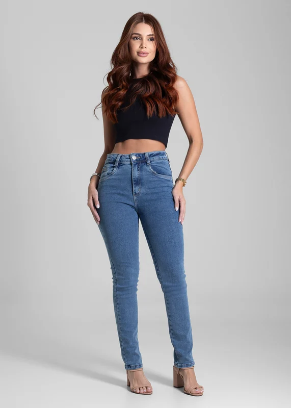 Calça Jeans Sawary Reta - 282327 AZUL AZUL / 42