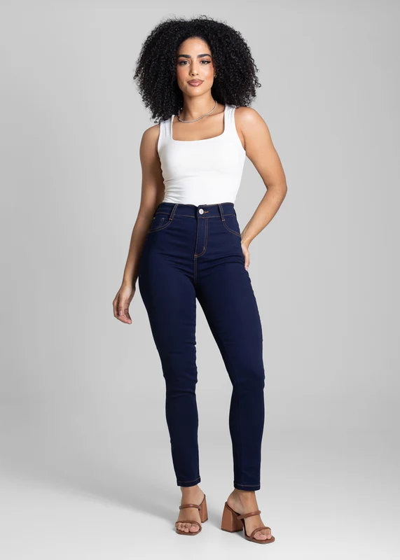 Calça Jeans Sawary Cigarrete - 282762 AZUL AZUL / 48