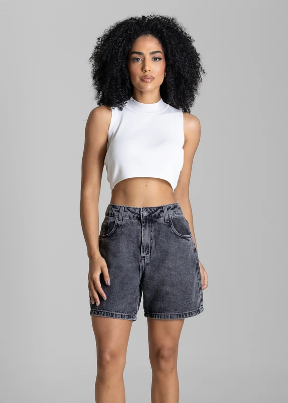 Shorts Jeans Sawary - 283086 PRETO PRETO / 42