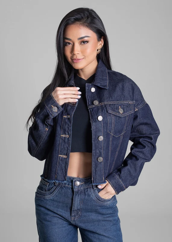 Jaqueta Jeans Sawary - 282627 AZUL AZUL / G
