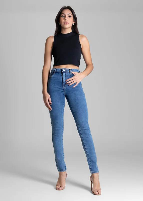 Calça Jeans Sawary Modela Bumbum - 283384 AZUL AZUL / 42