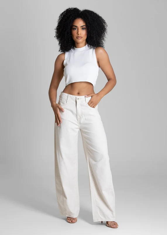 Calça Linho Sawary Balloon - 283199 OFF WHITE OFF WHITE / 40