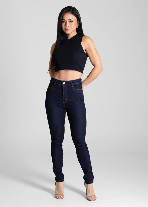 Calça Jeans Sawary Levanta Bumbum - 283431 AZUL AZUL / 46