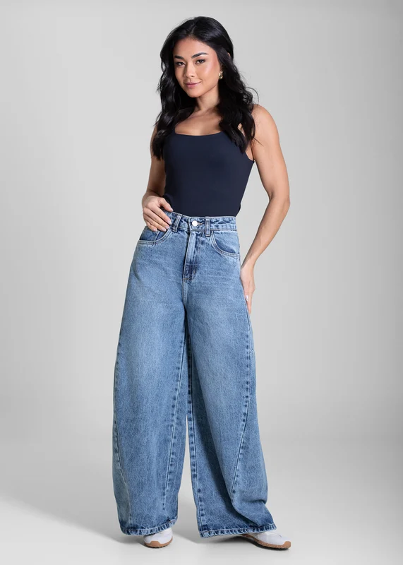 Calça Jeans Sawary Balloon Petit - 283567 AZUL AZUL / 36