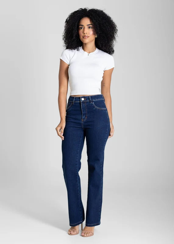Calça Jeans Sawary Reta - 283500 AZUL AZUL / 46
