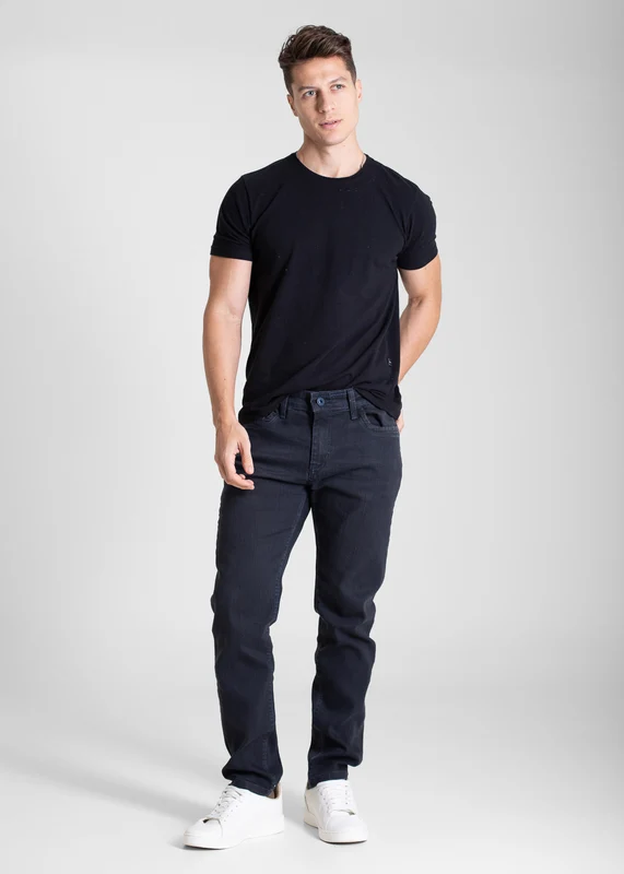 Calça Jeans Sawary Slim - 283484 PRETO PRETO / 40