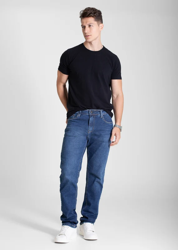Calça Jeans Sawary Reta - 282403 AZUL AZUL / 46