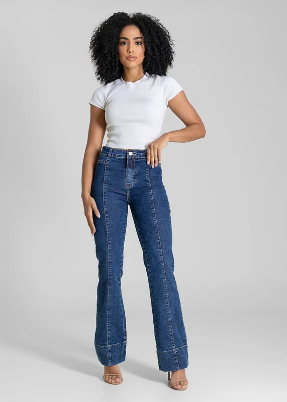 Calça Jeans Sawary Boot Cut - 283672 AZUL AZUL / 46