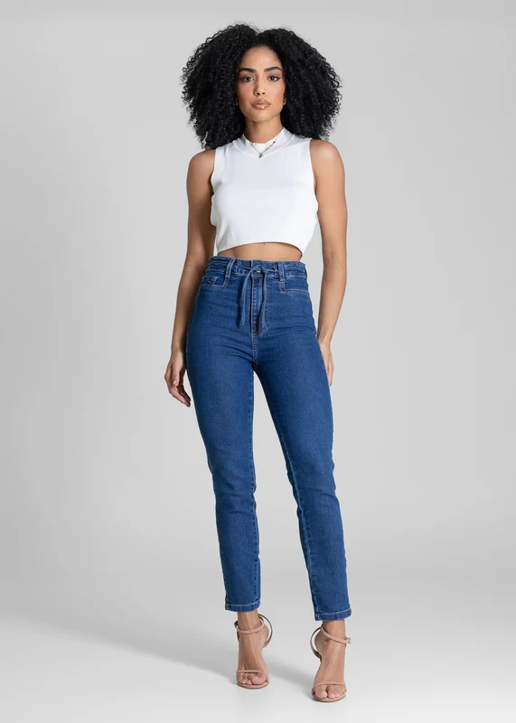 Calça Jeans Sawary Heart - 283532 AZUL AZUL / 46