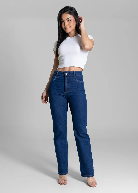 Calça Jeans Sawary Reta - 283764 AZUL AZUL / 46