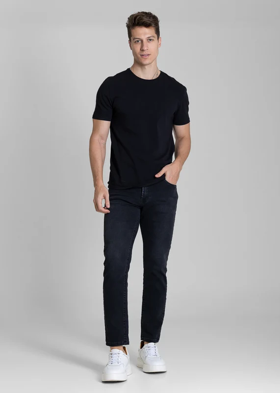 Calça Jeans Sawary 73 - 283860 PRETO PRETO / 40